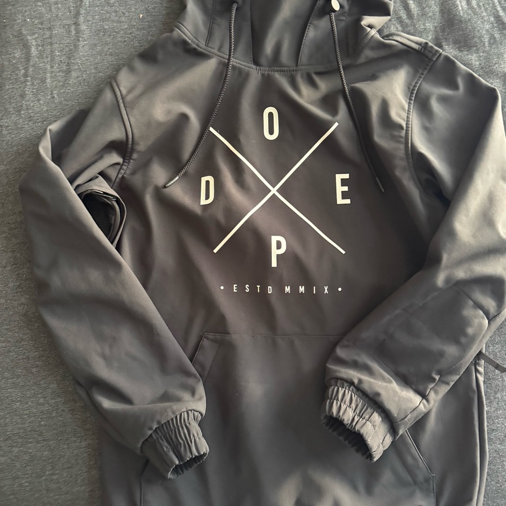 DOPE Yeti black windbreaker snow jacket - Picture 3 of 7